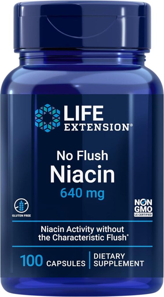 No Flush Niacin 640mg 100caps Life Extension