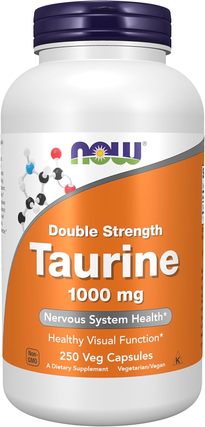 Taurine 1000 mg 250 caps NOW Foods