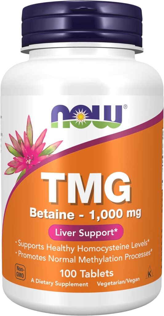 TMG 1000 mg 100 tabs NOW Foods