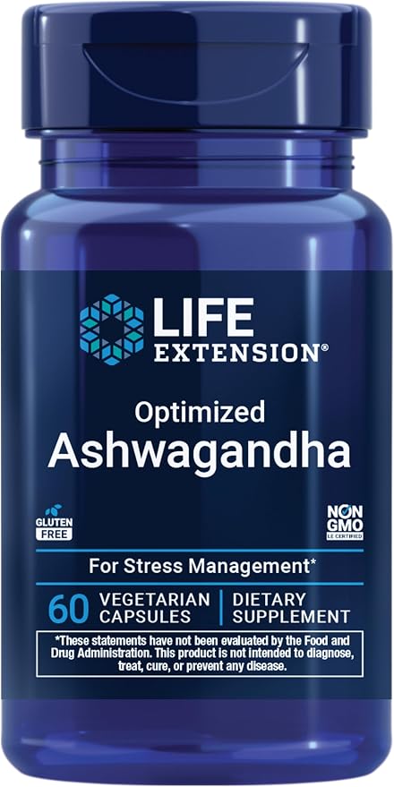 Optimized Ashwagandha 60caps Life Extension