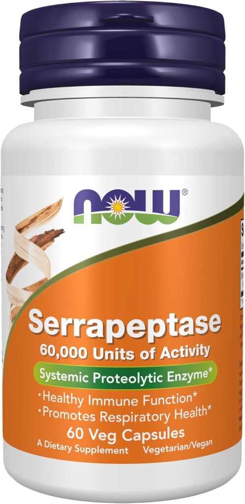 Serrapeptase 60000 IU 60 caps NOW Foods