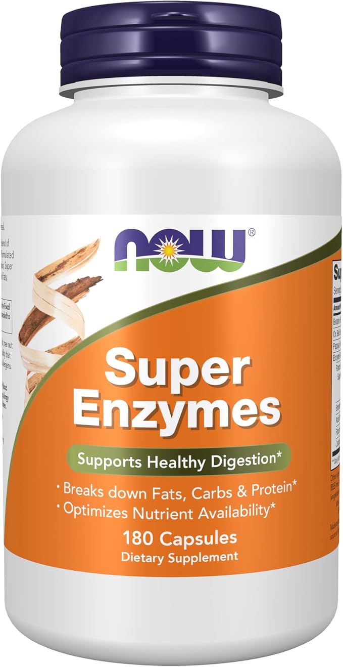 Super Enzymes 180 caps NOW Foods
