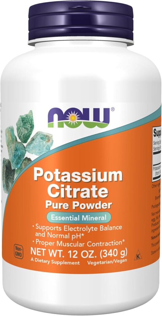 Potassium Citrate Pure Powder 340 g NOW Foods