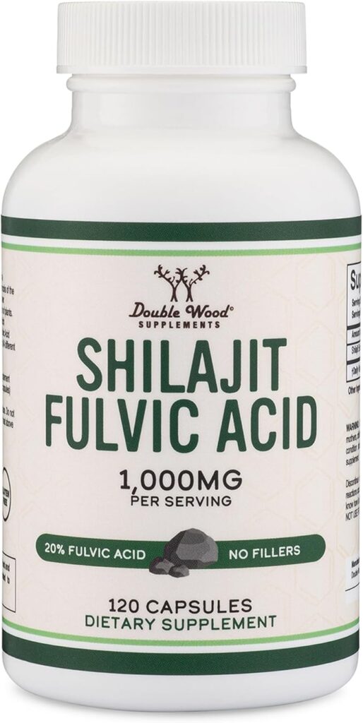 Shilajit Fulvic Acid 120 caps Double Wood