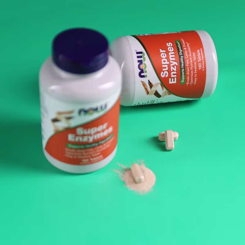 Super Enzymes 180 caps NOW Foods - Image 4