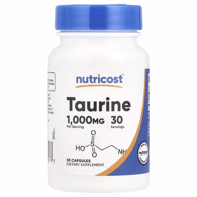 Taurine 1000 mg 30 caps Nutricost