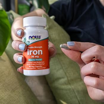 Iron 36 mg 90 caps NOW Foods - Image 4
