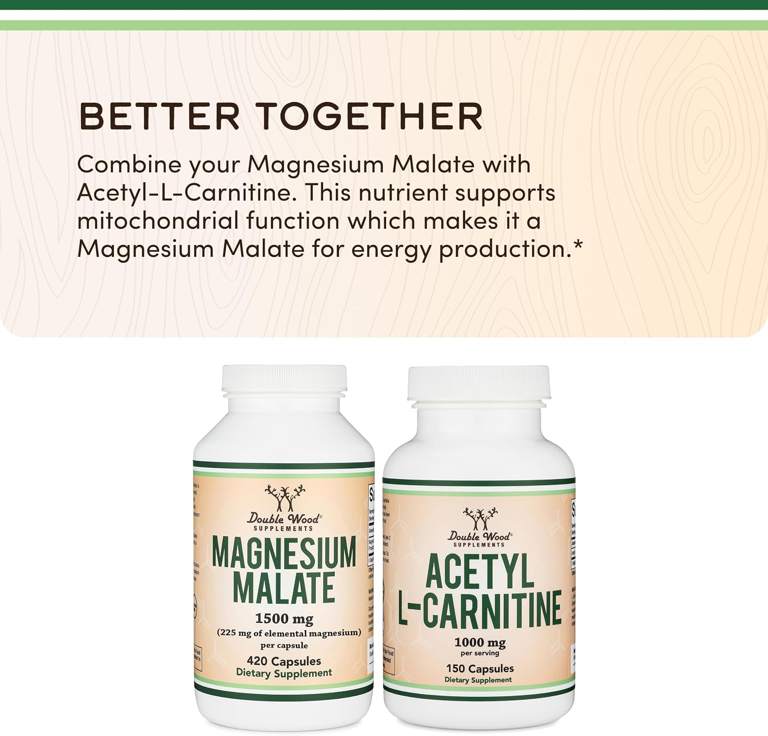 Magnesium Malate 1500 mg 420 caps Double Wood - Image 4