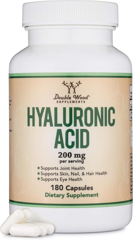 Hyaluronic Acid 180 caps Double Wood