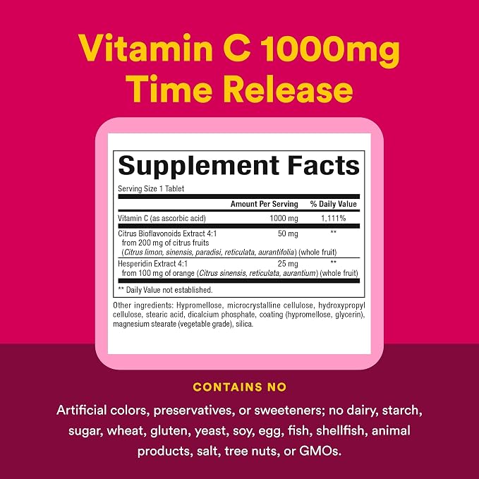 Vitamin C Time Release 1000mg 90 tabs Natural Factors - Image 2