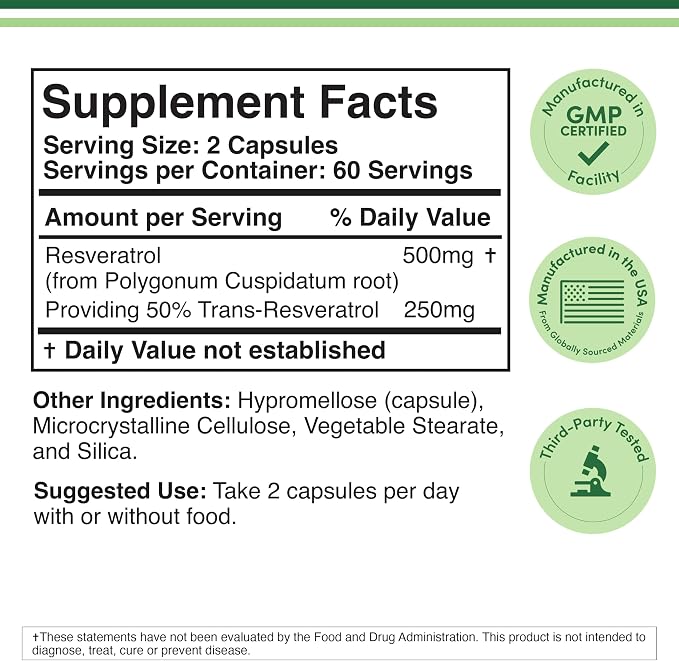 Resveratrol 120 caps Double Wood - Image 7