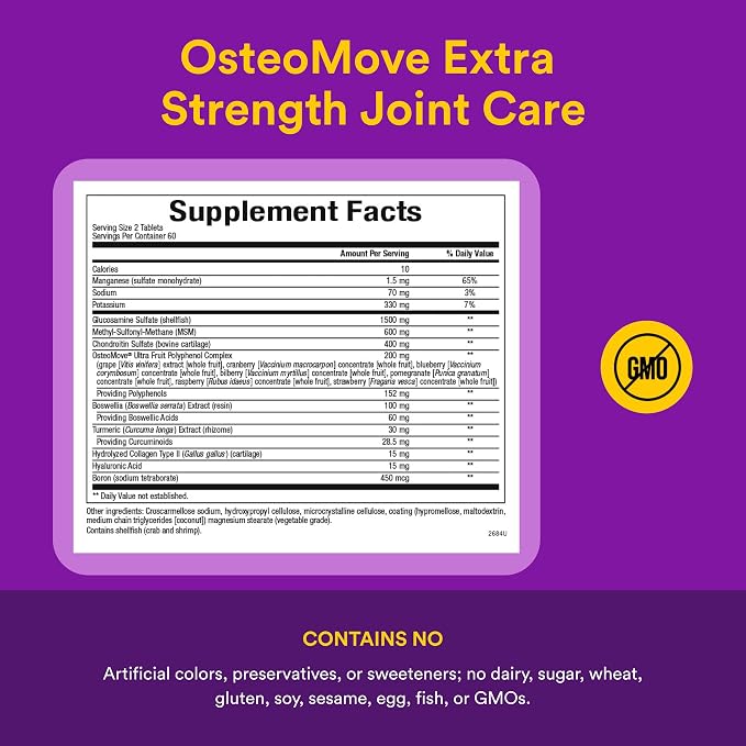 OsteoMove Joint Care 120tabs Natural Factors - Image 2