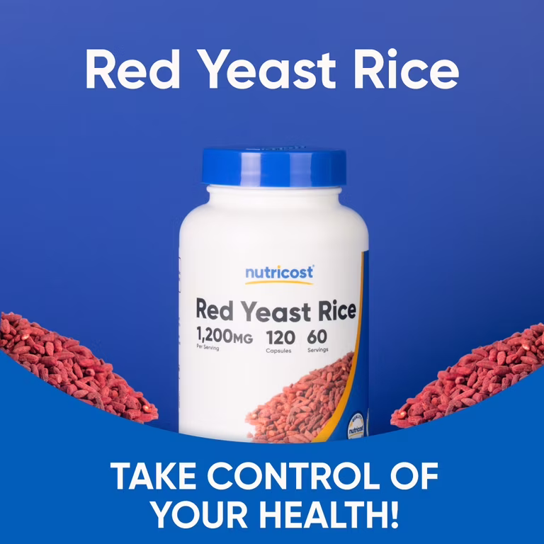 Red Yeast Rice 1200 mg 120 caps Nutricost - Image 5