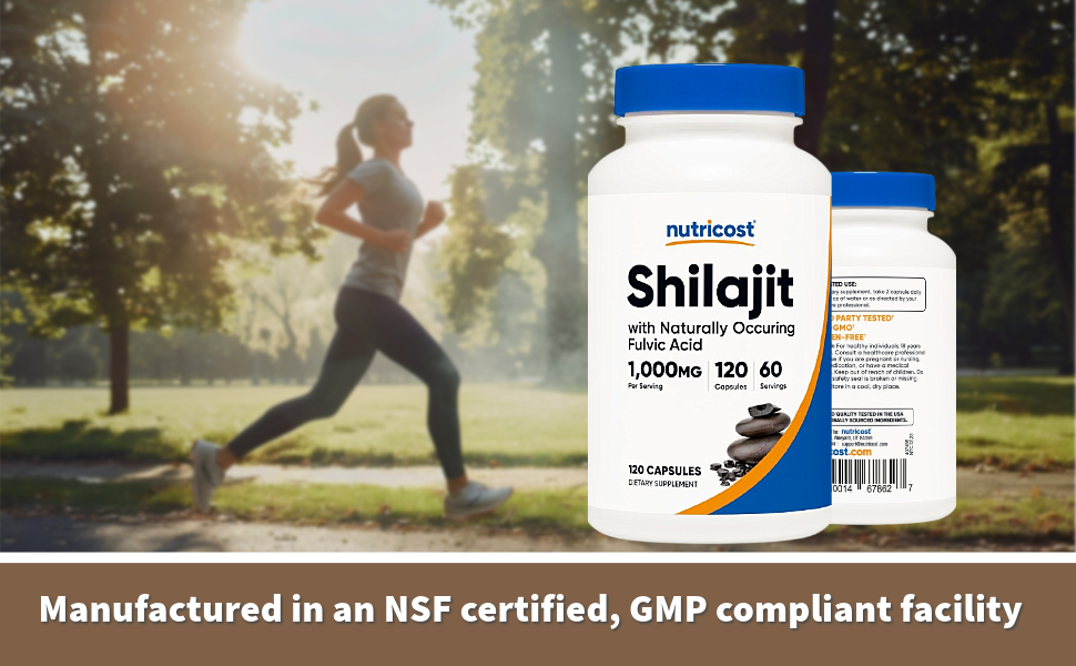 Shilajit 1000 mg 120 caps Nutricost - Image 3