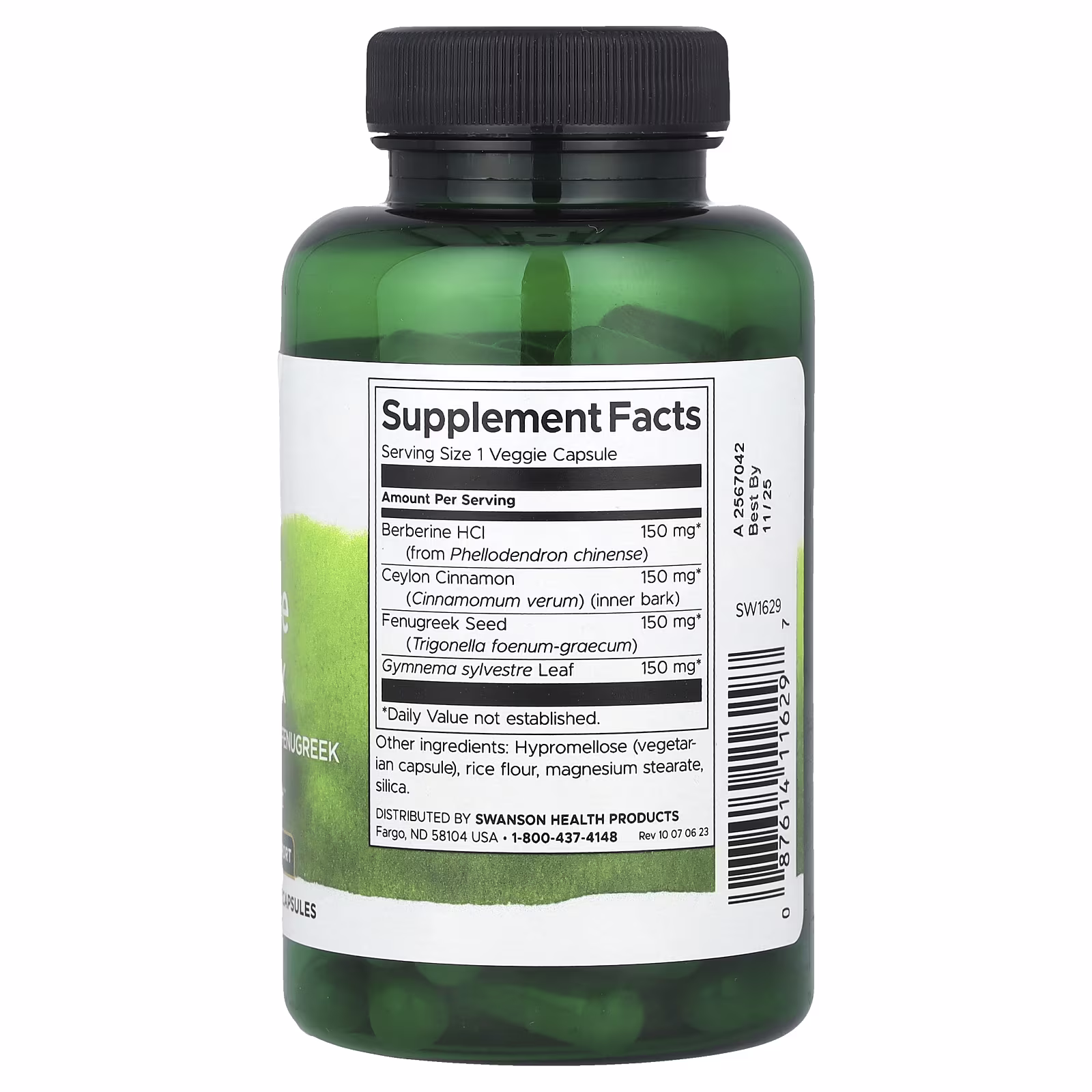 Berberine Complex 90caps Swanson - Image 2