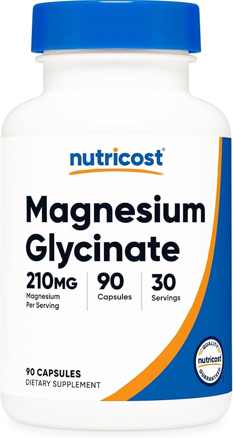 Magnesium Glycinate 210 mg 90 kapsula Nutricost