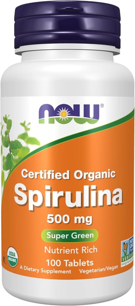 Spirulina 500 mg 100 tableta NOW Foods