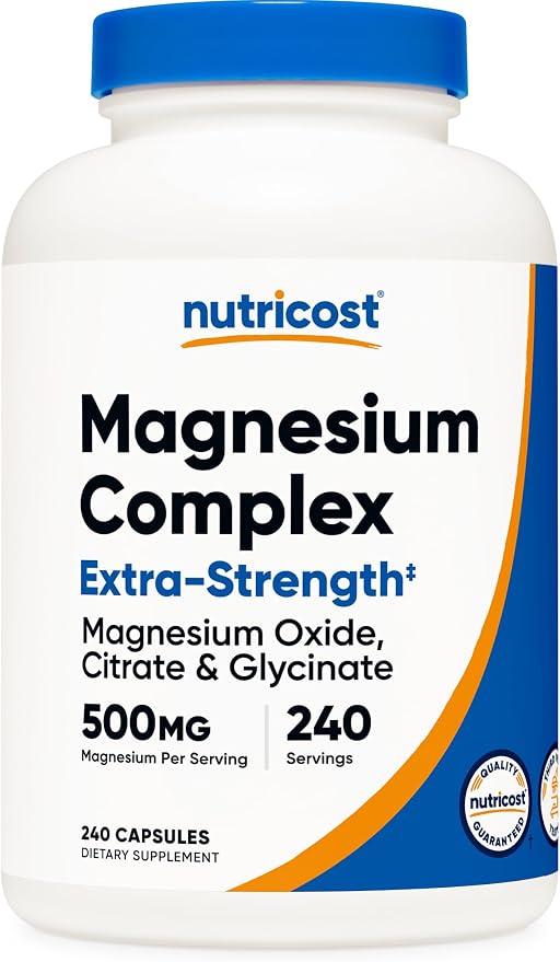 Magnesium Complex 500 mg 240 kapsula Nutricost