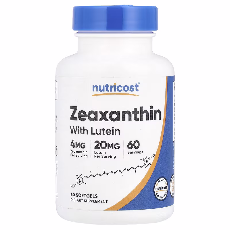 Zeaxanthin with Lutein 60 softgels Nutricost