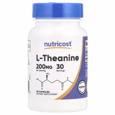 L-Theanine 200 mg 30 kapsula Nutricost