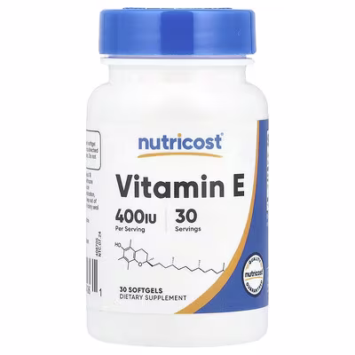 Vitamin E 400 IU 30 softgel kapsula Nutricost