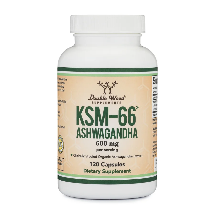 KSM-66 Ashwagandha 600mg 120caps Double Wood Supplements