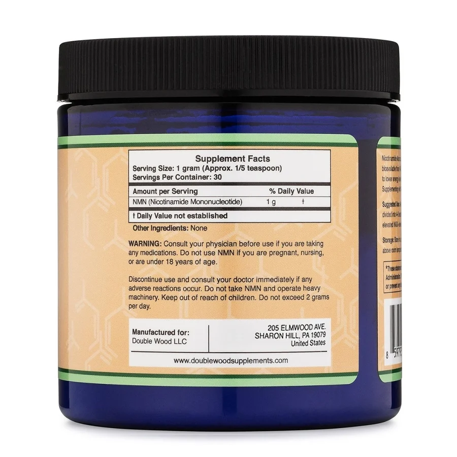 NMN Powder 30 g Double Wood Supplements - Image 2